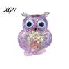 Slow Rebound Owl Toy Glitter Squeeze Stress Relief Clear Bird Sensory TPR Anxiety Relieving Ball Animal Shape Relaxation Tool