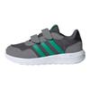 adidas CF Comfortable Versatile Moisture-Wicking Durable Low-Top Casual Shoes Kids Sneakers Dark-Gray Grass-Green Gray JH6217