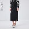 Langzi Asymmetrical Pleated Midi Skirt