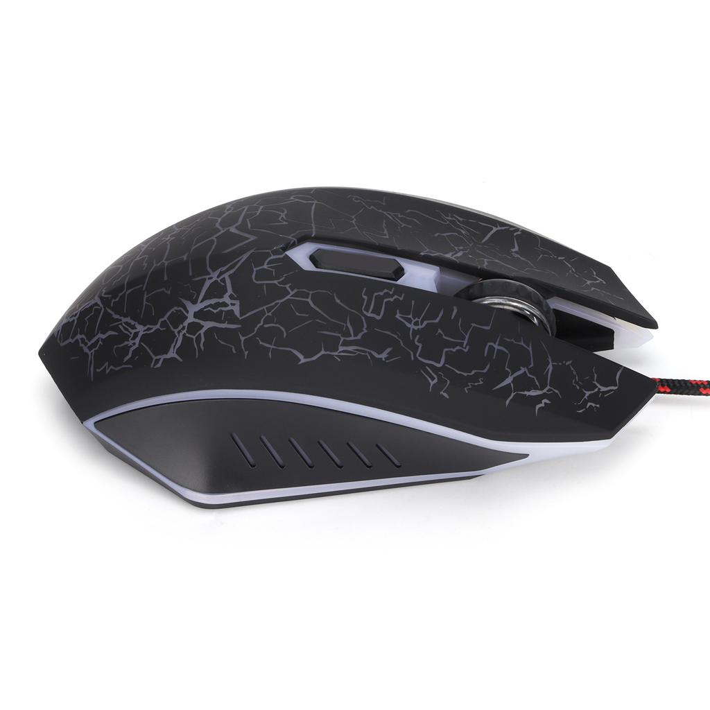 Wired Gaming Mouse USB Port Ergonomic 3200 DPI RGB Optical Computer Accessories