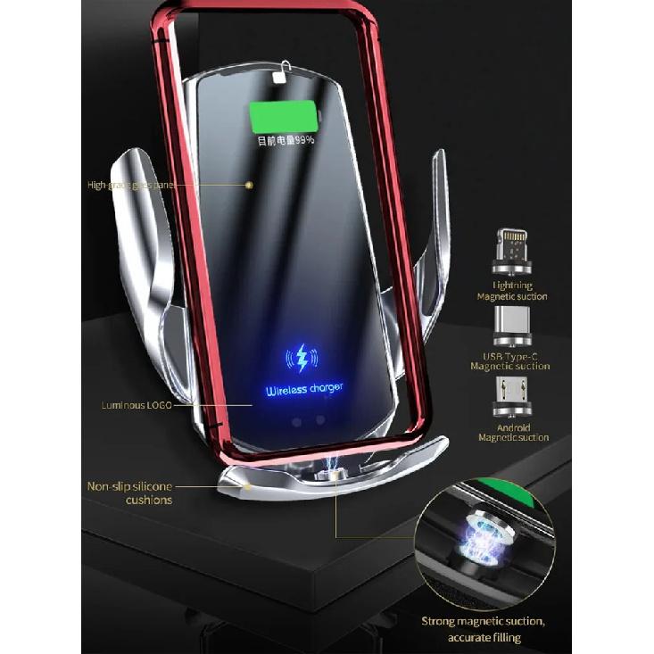 Autohouder voor Volkswagen ID.Buzz GTX 2025 12,9" Schermpaneel Vaste Basis Telefoonhouder Draadloos Opladen Telefoonstandaard Auto Accessoire