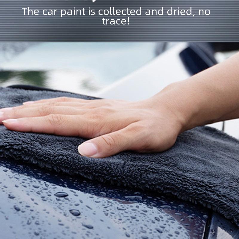 Korean Microfiber Car Wash Towel - Absorbent, Non-Shedding, Traceless
