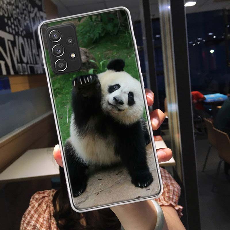 Panda Baby, Giant Panda Family Phone Case for Samsung A54 A57 A37 A17 A14 A15 A12 A24 A34 A55 A35 A25 A52S A07 A05S A04S A22 A32