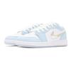 Jordan Air Jordan 1 Low Top Vintage Basketball Shoes Women's White Blue FQ9112-100(Teamp-)