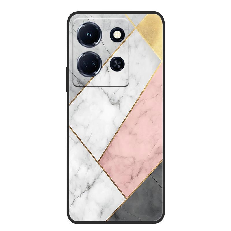 Schutzhülle aus weichem, mattem Silikon in Marmoroptik für Infinix Note 30 4G, passend für Infinix Note 30 Pro, 30i und 30 VIP – Rundumschutz