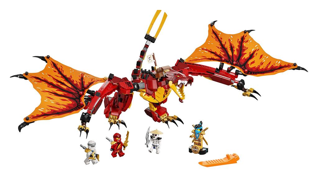 LEGO Ninjago Fire Dragon Attack 71753 Toy Ninja Dragon Boys Ages 8 and Up