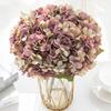 Artificial Hydrangea Silk Flowers Home Vases Table Accessories Wedding Wall Diy Gift Box Bridal Bouquet Holiday Party Decoration