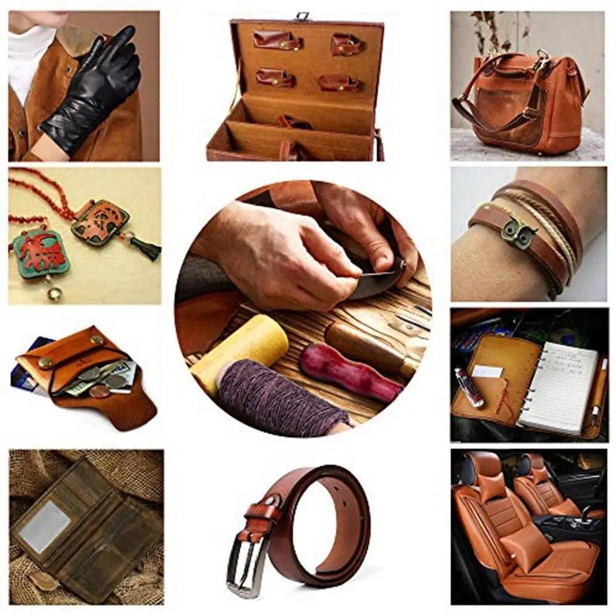 

2025+ Leather Making Kit Leather Couch Repair Sewing Kit Leather Working Kit with Leather Needles Sewing Awl Thread Leather China Mainland