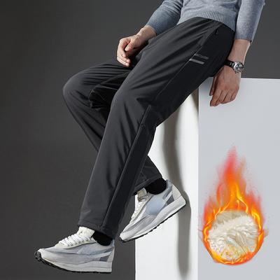 Pantaloni Sportivi Invernali Imbottiti Caldi Elastici da Uomo Outdoor Impermeabili Antivento Tempo Libero Alpinismo