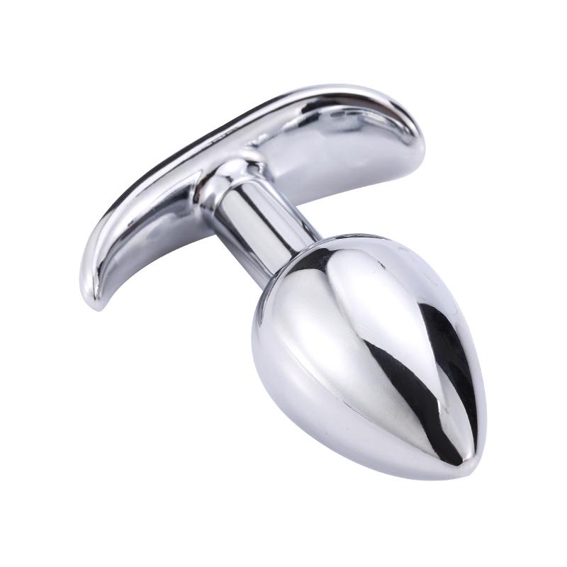 Metal Outdoor Anal Plug Stainless Steels Anchor Base Butt Plug Prostate Massager Anal Masturbator Dildos Adult Sex Toys