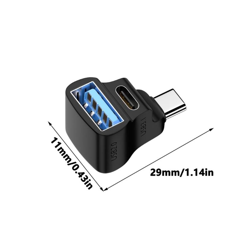 Type C to Type C USB Splitter Adapter 8K Display and 100WPD Fast Charging for Laptops and Phones