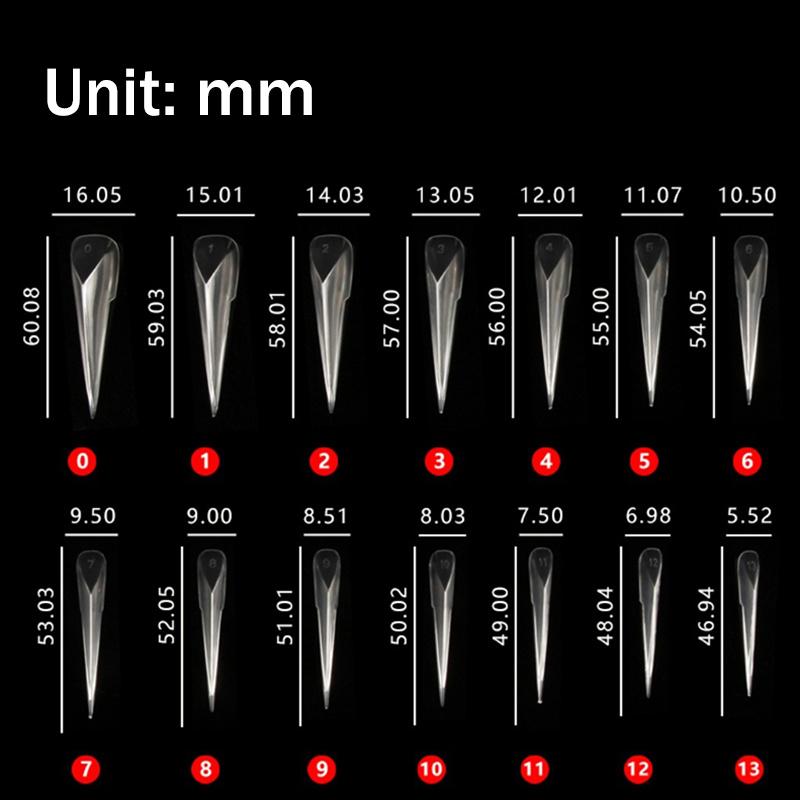 

70 PCS Mechanical Dragon Claw Dual Nail Forms For Poly Extension Gel Nail Molds Nail Extension Forms For Building Gel Manicure