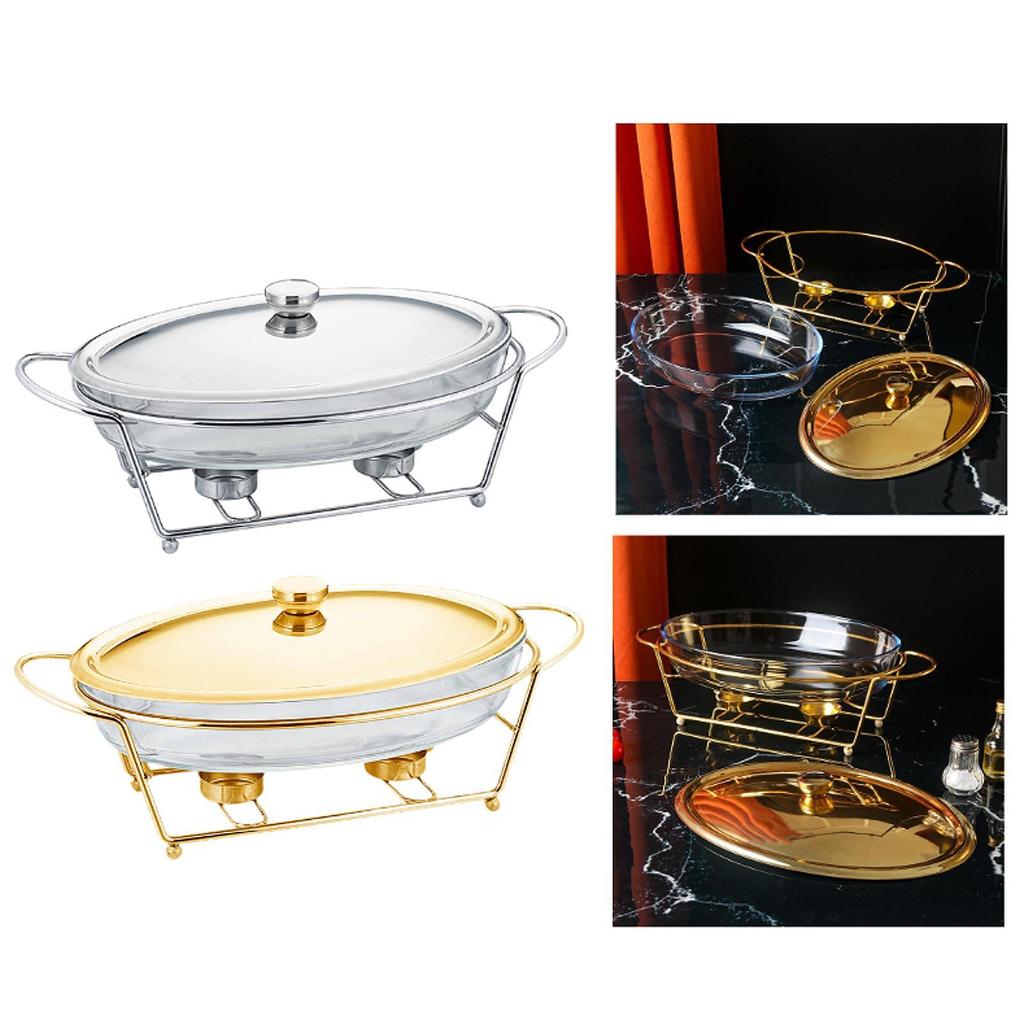 Buffet Food Warmer Stable Round Chafing Dish for Banquet Kitchen Event Party