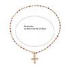 Luxurious Choker Necklace Featuring a Striking Crosses Pendant with Colorful Zirconia for Women’s Jewelry Collection