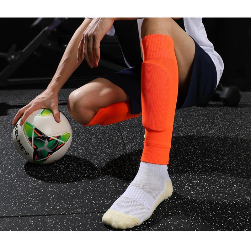 1 Pair of Football Calf Socks Football Protectors Long Football Socks Foot Protector Fixed Socks Outdoor Calf Protection Socks