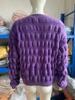 Damen Strickpullover mit strukturierter Karomusterung Lockere Passform Herbst Winter Lange Ärmel Eleganter Pendler-Stil Luxuriös Lässig Vielseitiges Oberteil