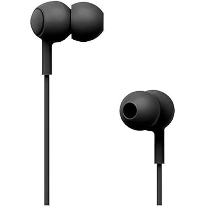 Intraaurikulární sluchátka - SUNSTECH - POPS - Černá - Vestavěný mikrofon - Kabel 1,2 m