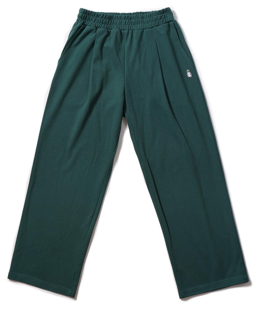 GAKKAI UNIONS Single-Pleat Wide Sweatpants Dark Green
