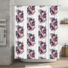 Unframed Japanese Koi Fish Shower Curtain Ocean Wave Pattern Bathroom Decor Waterproof Fabric Liner Vintage Artistic Home Textil