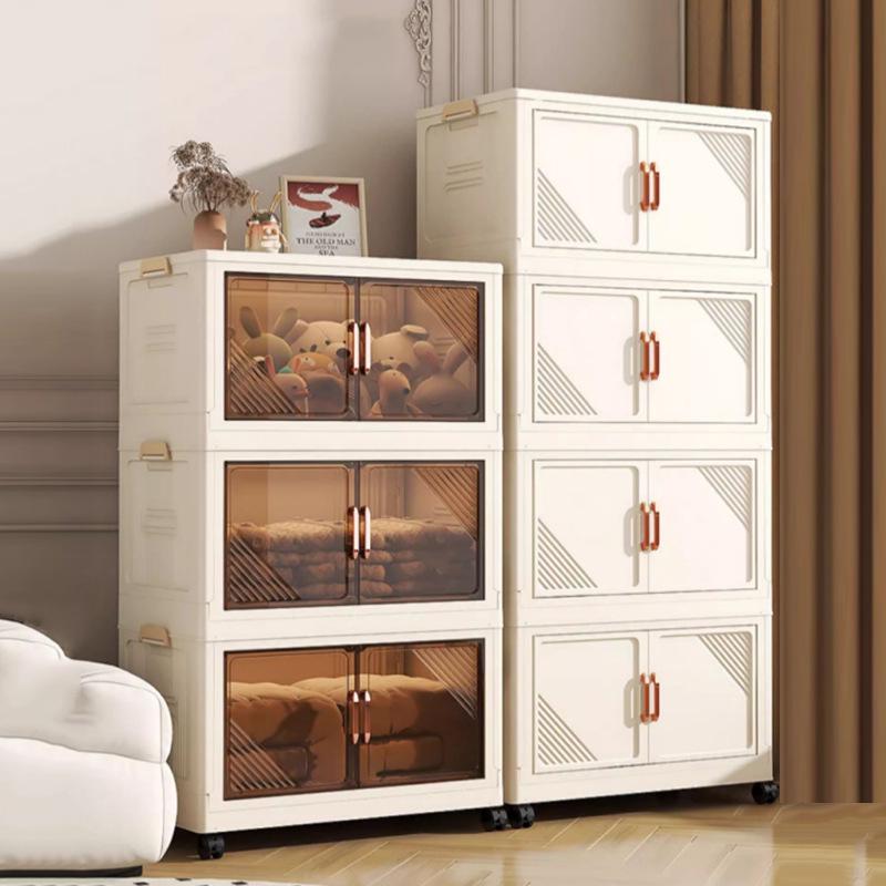 Foldable Storage Cabinet for Home: Snack, Toy, and Clothes Organizer