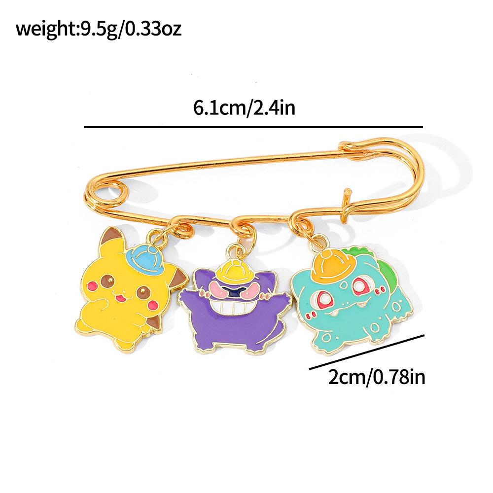 Creative Pokémon Metal Pin Pokémon Pokémon Geng Gui Alloy Brooch