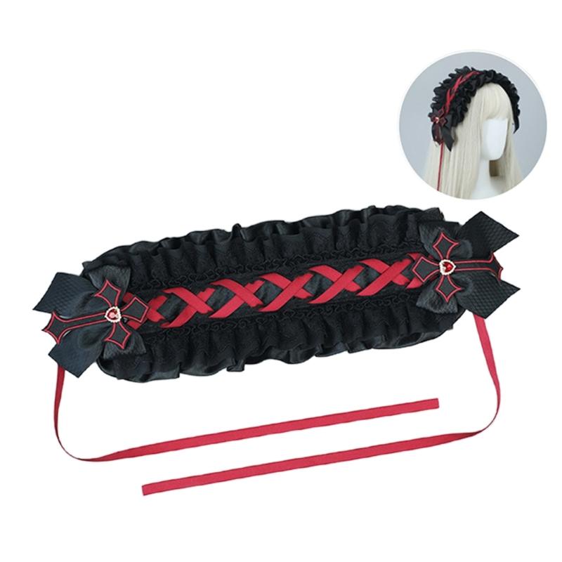 Bows Hairbands Adorkable Photo Props Halloween Anime Headbands Party Headpiece Fun Headbands for Music Festivals