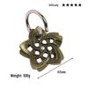 Intelligence Puzzle Zinc Alloy Disentanglement Rings - Unlock Nine Linked Rings Kongming Luban Lock Educational Toy
