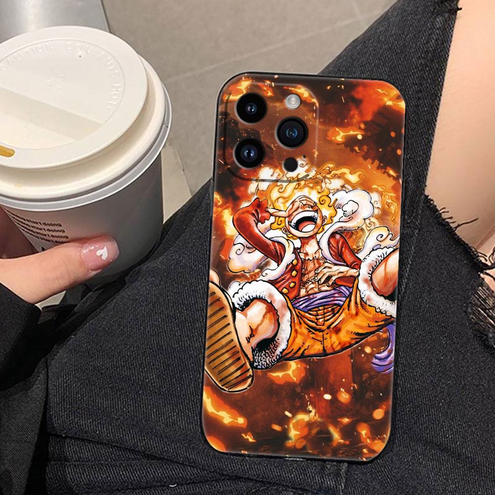 One Piece Monkey D Luffy Nina Cover Phone Case For Iphone Apple 17 AIR 16E 16 15 14 13 12 11 Pro XR Max 8 7 Plus TPU Case Funda