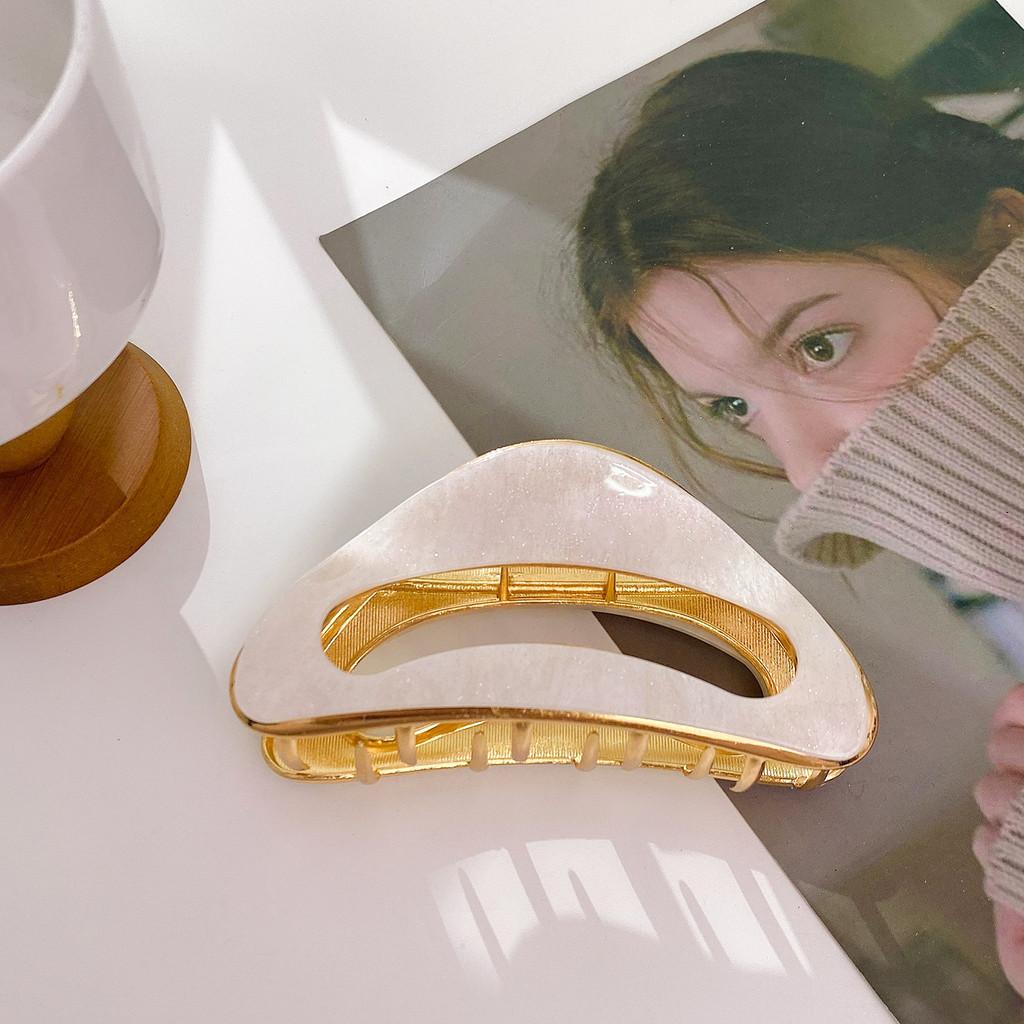 Große Elegante Minimalistische Haarspangen aus Hochwertigem Acryl für Frauen