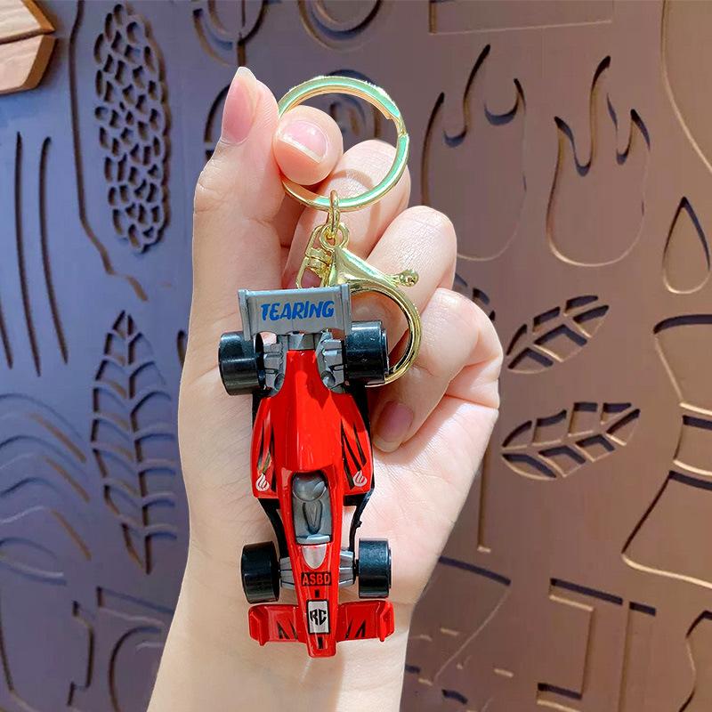 Cool Mini Motorcycle Harley Pull Back Car Car Keychain Couple Schoolbag Pendant Creative Small Gift