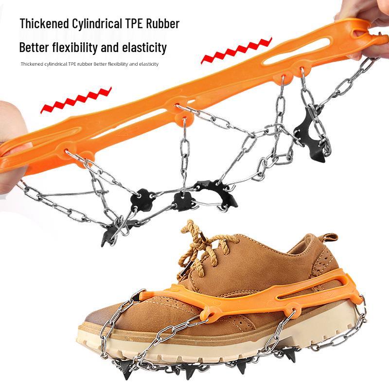 Outdoor Stainless Steel Non-slip Crampons for Snow and Mud