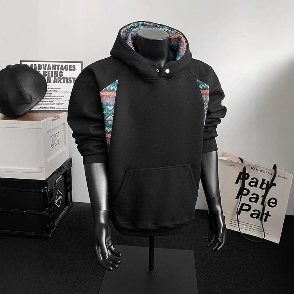 Sweater Men's Autumn New Contrast Design Coat Hoodie