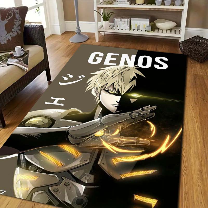 One Punch Man Saitama Cartoon Anime Printed Carpet Flannel Yoga Mat Living Room Bedroom Decoration Non slip Toilet Entrance rug