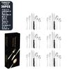 Stainless steel tableware set 8-person knife, fork and spoon set 48-piece set Color boxed steak knife