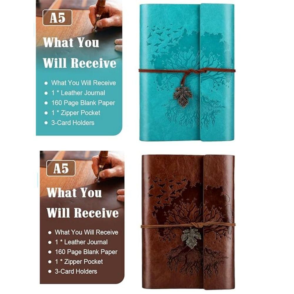 

Blank Pages Leather Journals Notebooks Paper Travel Notepad Hand Ledger Leather Sketchbook
