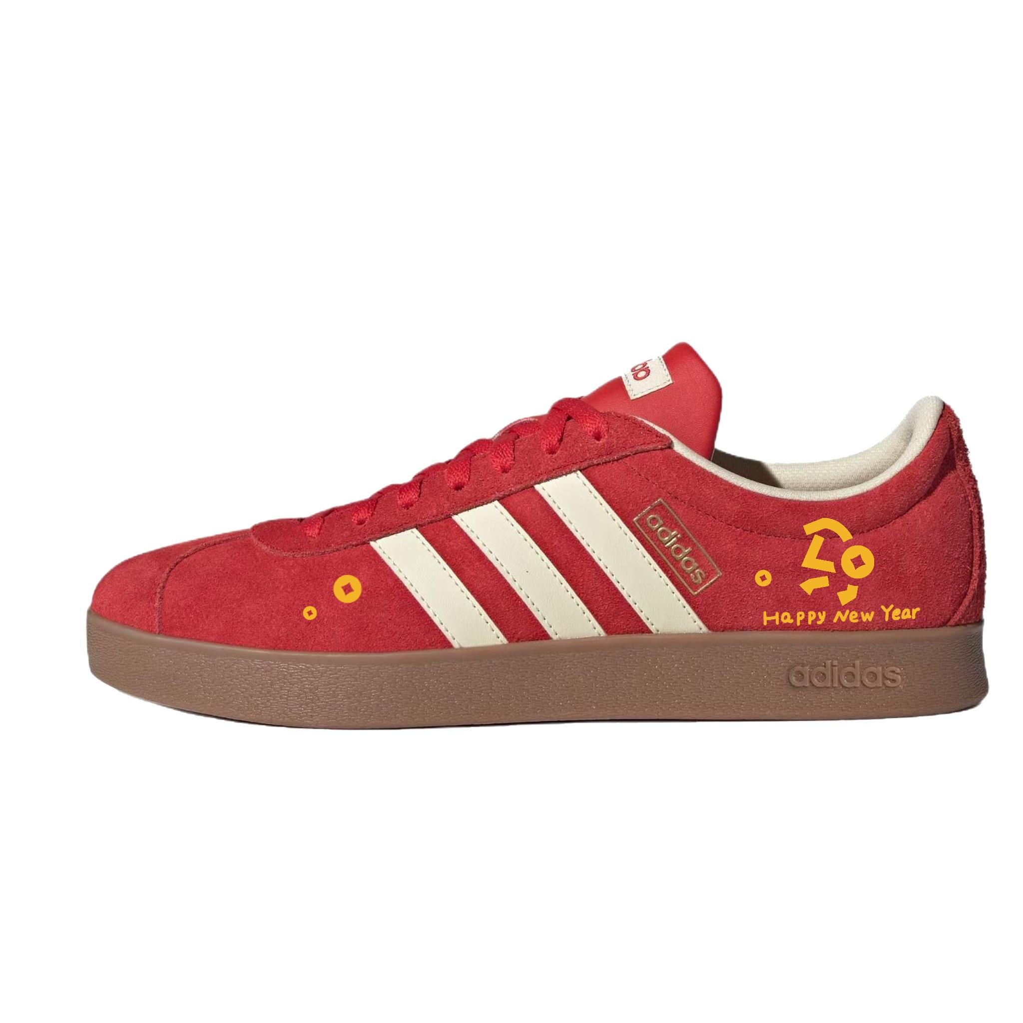 

Adidas Vl Court Classic Red Gold Leaping Horse Slip Resistant Abrasion Resistant Slip Resistant Abrasion Resistant KK3774(Team434-) 38⅔