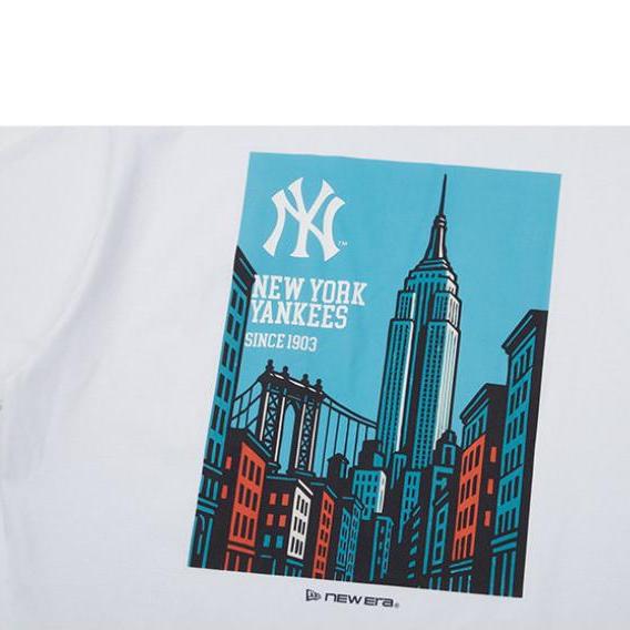 New Era SS26 MLB New York Yankees Casual Back Graphic Crew Neck Short Sleeve T-Shirt Unisex Tops 15040852