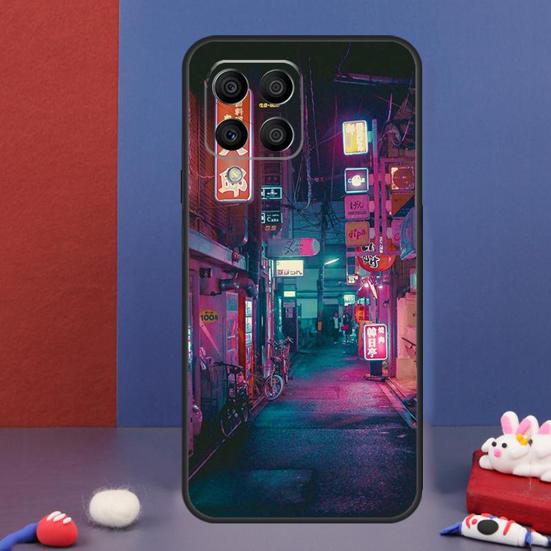 Japanese Night City Aesthetic Case For Samsung Galaxy M13 M53 M06 M16 M31 M11 M35 M55 M15 M56 M36 M12 M32 M52 M14 M34 M54