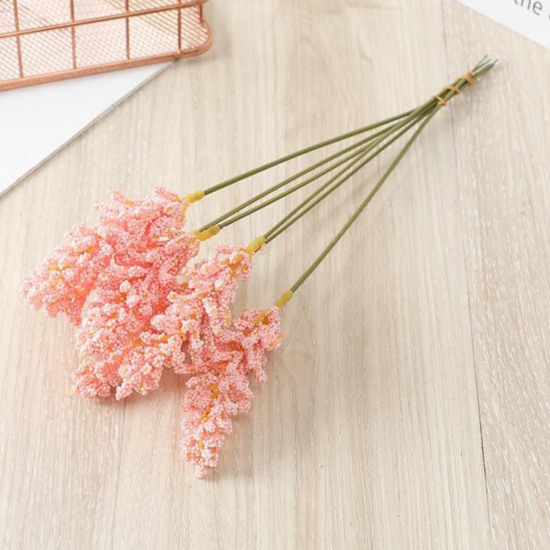 

6 шт./набор Искусственные цветы Пена Пшеница Имитация Поддельные цветы Для Дня матери Домашняя вечеринка Декоративный цветок Свадебные DIY-декоры