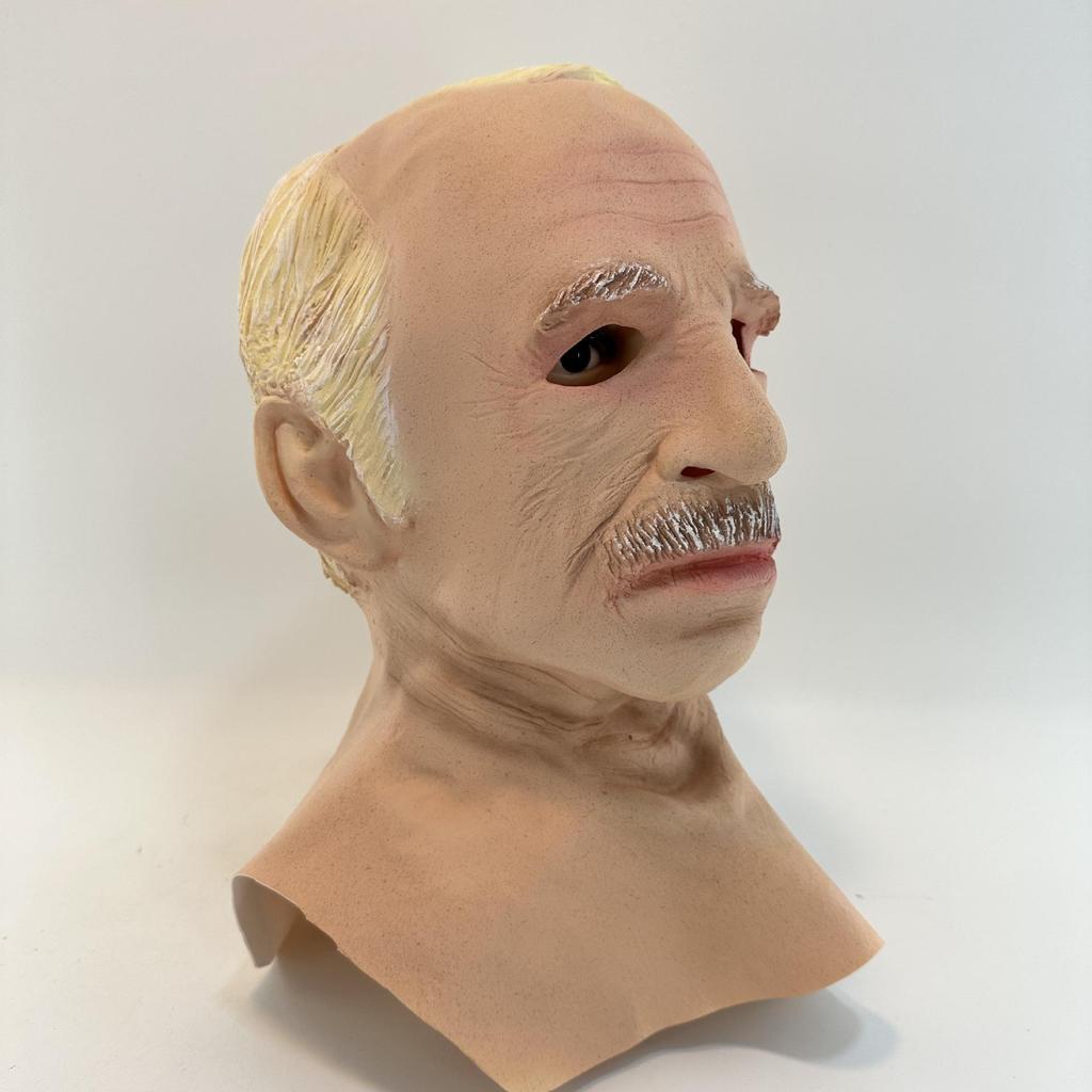 Kind White-haired Old Man Latex Mask