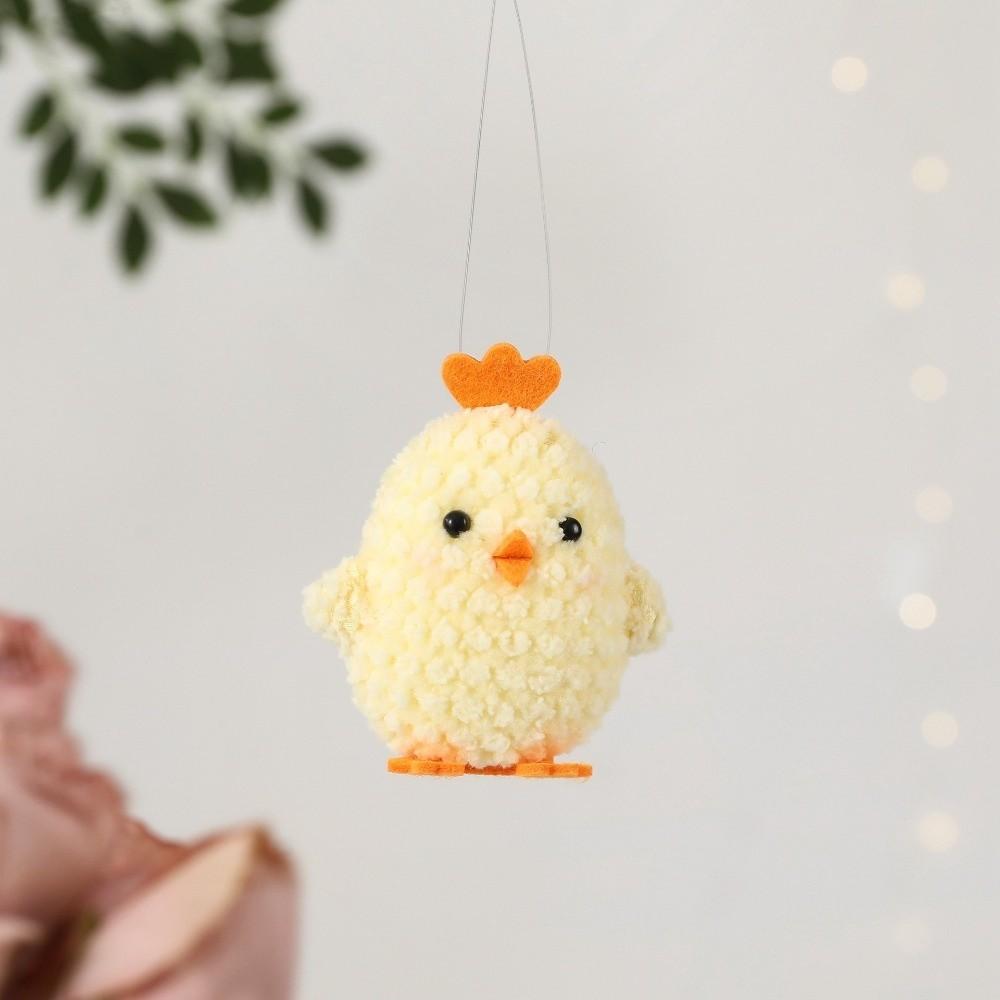 Handmade Easter Chick Decoration Cute Chick Figurine Animal Pendant  Easter Celebration