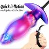 New Colorful Liquid Silicone Anal Plug – Realistic Phallic Design, Suitable for Anal Play and Masturbation (BDSM/Adult Toy #S)
