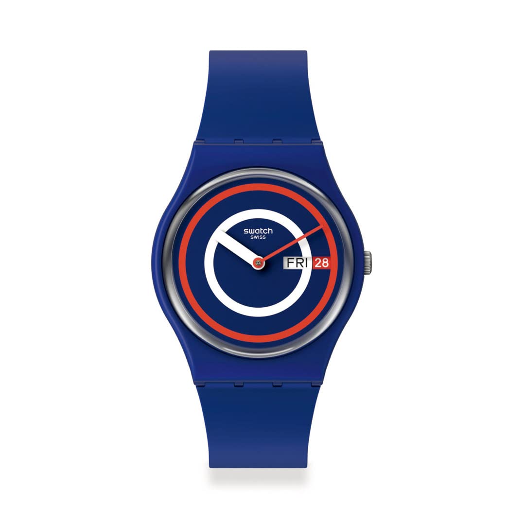 

Swatch Blue to Basics Коллекция января SO28N703 Синие часы, синий