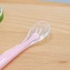 1/2Pcs Silicone Spoon Set Baby Learning to eat Training Spoon Baby Silicone Soft Spoon PP Plastic Box Children's Tableware Box