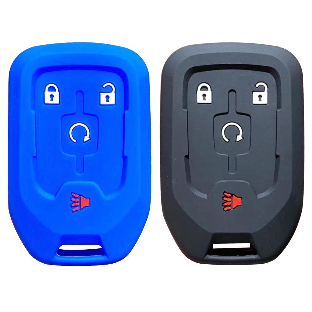 Silicone Key Case For GMC Terrain 2019 Canyon Remote Key Cover For Chevrolet Suburban Silverado 2500 Car Accessories 4/5/6Button