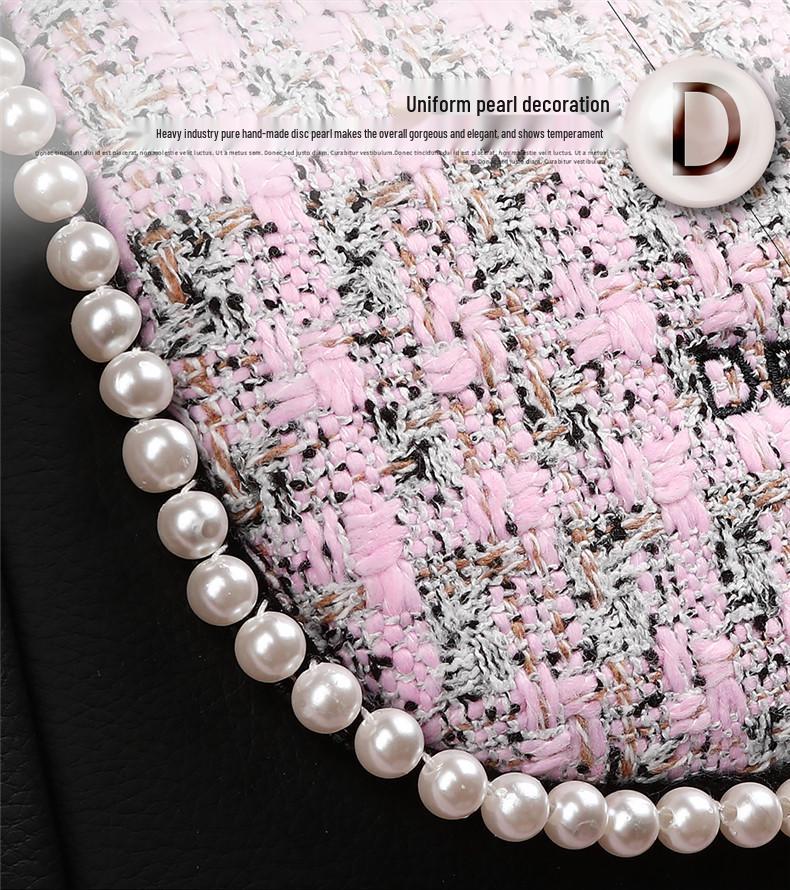 Seamless Full Coverage Linen Car Seat Cushion - Four Seasons Little Fragrant Style Cover