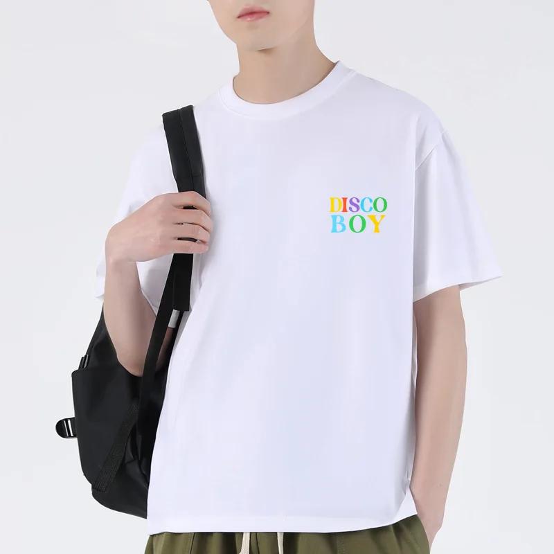 Personality Slim Fit Y2k gym shirt funny Oversized T-shirt ultra Short Sleeve Tee Pure Cotton Fashion Graphic Clothing
