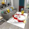 Cute Cartoon Santa Pattern Carpet Christmas Collection Living Room Bedroom Carpet Children's Room Hallway Bathroom Anti-Slip Rug