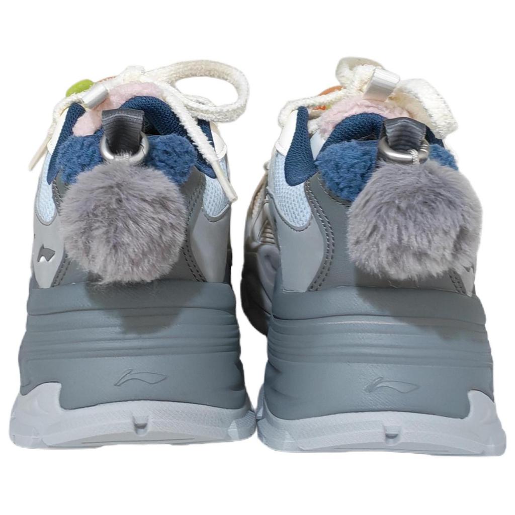 Li Ning Starburst Synthetic Leather Soft Retro Fashion Versatile Non-Slip Wear-Resistant Low-Top Lifestyle Casual Shoes Women Sneaker AGCV252-1