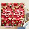 2pcs Have Festive Atmosphere Printed Curtain for Christmas Home Decor - Rod Pocket Window Treatment for Bedroom,Office,Kitchen